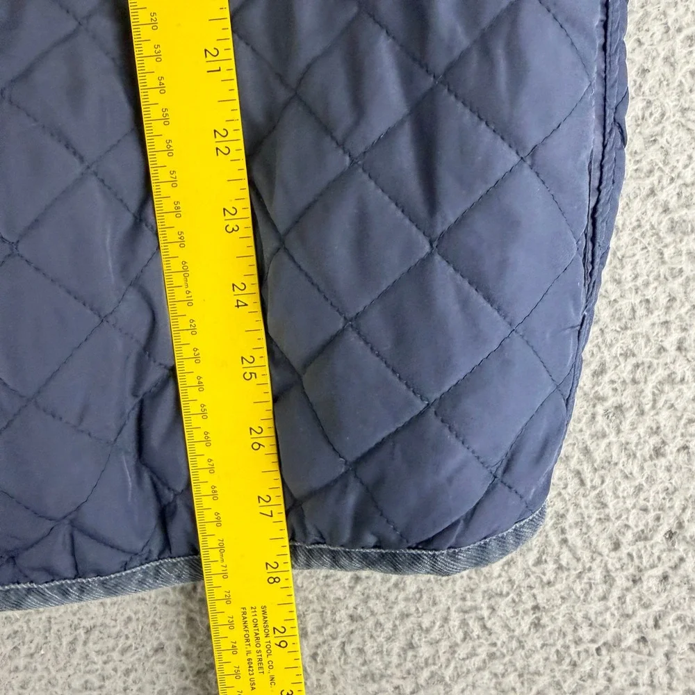 Altamont Quilted Shirt Jacket Mens Medium Navy Diamond Stitch Snap Front Shacket